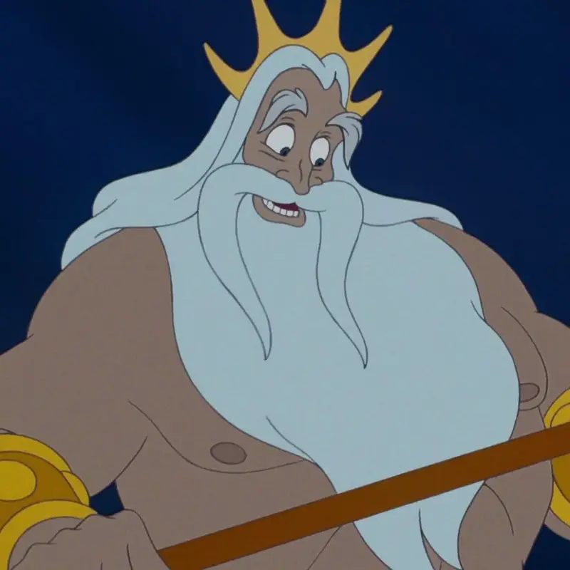 And finally, we have the daddy of all Disney Dads, King Triton...!