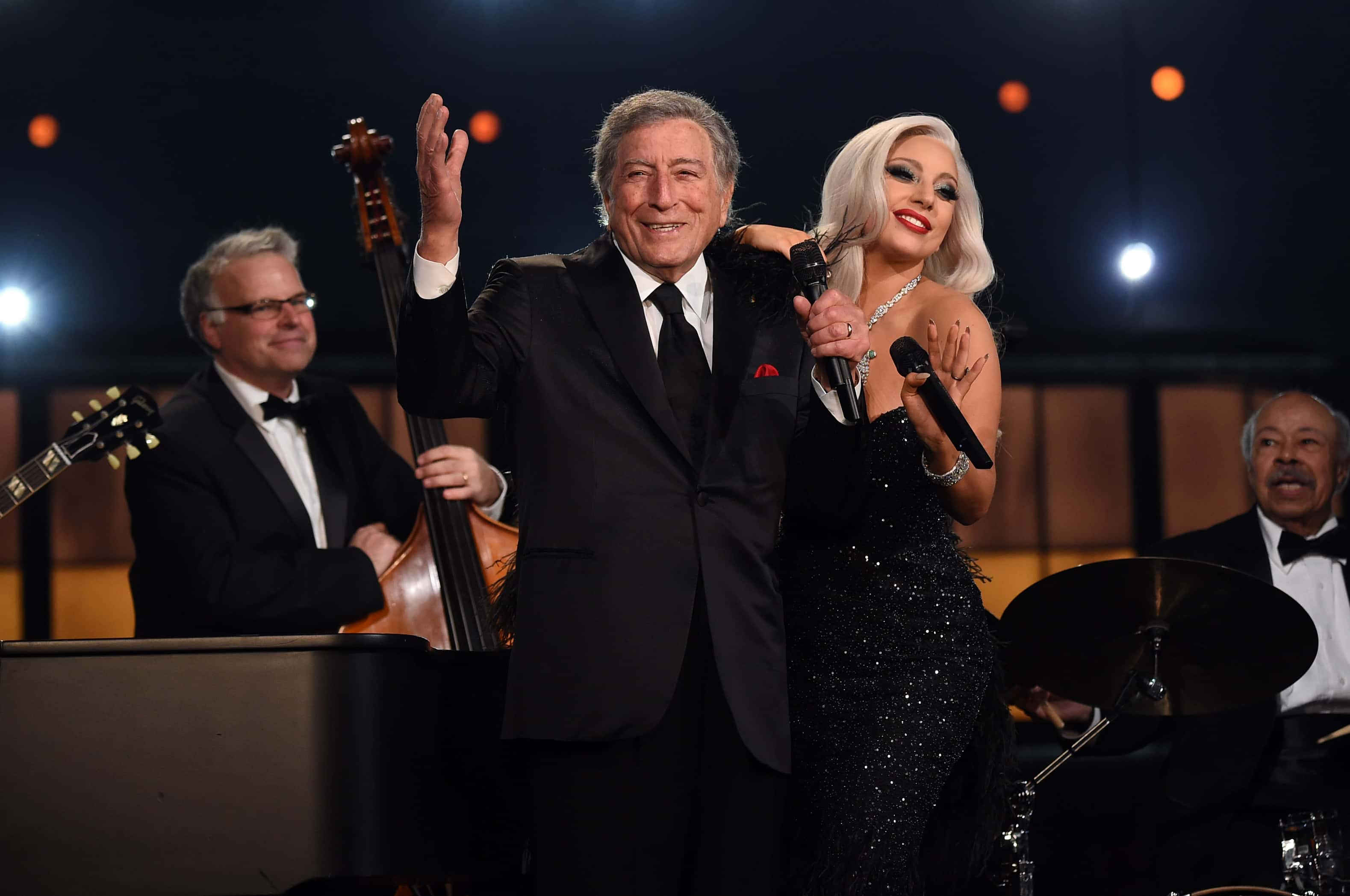 Image Source: Recording Artists Tony Bennett and Lady Gaga perform onstage during The 57th Annual GRAMMY Awards at the STAPLES Center on February 8, 2015 in Los Angeles, California. (Photo by Larry Busacca/Getty Images for NARAS)