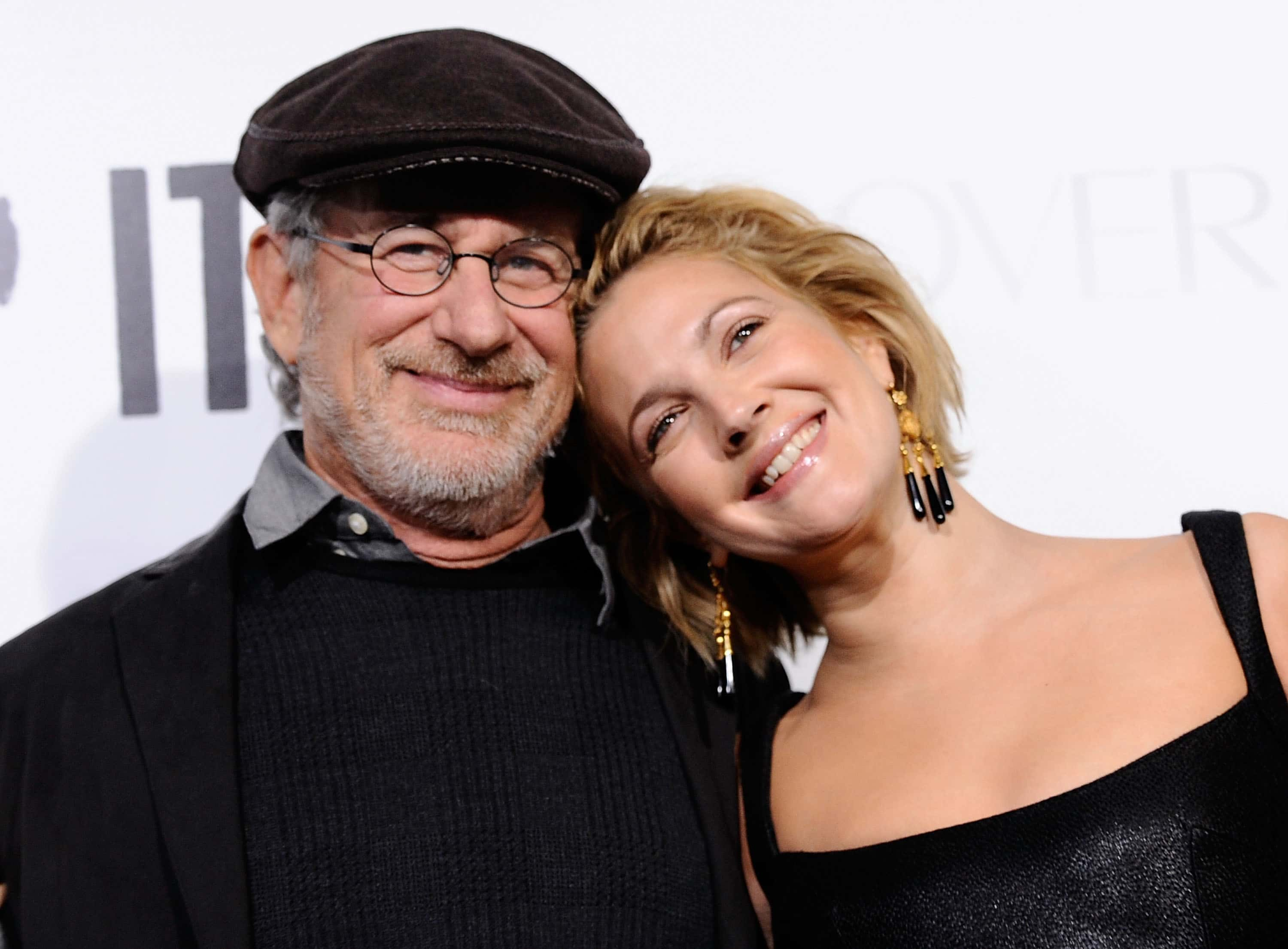  Director Steven Spielberg and actress/director Drew Barrymore arrive at the premiere of Fox Searchlight's 